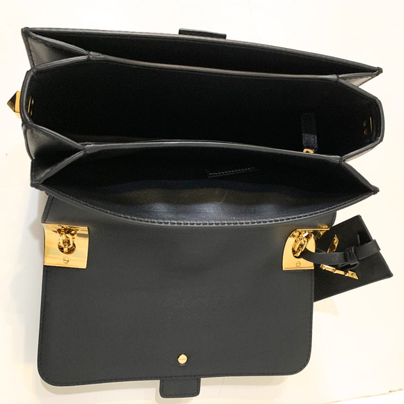 Valentino B-Rockstud Black Leather Chain Shoulder - Picture 8 of 8